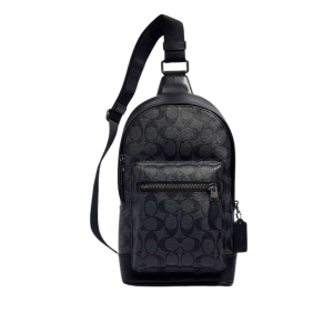 COACH West Pack In Signature Canvas With Varsity Stripe