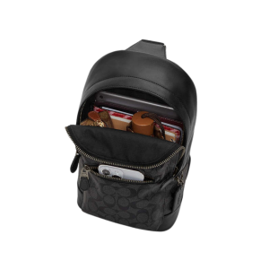 COACH West Pack In Signature Canvas With Varsity Stripe - Image 4