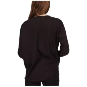 Michael Kors Women’s Long-Sleeve Rhinestone Logo Waffle Knit Top - Image 2