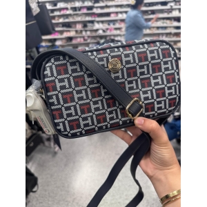 Tommy Hilfiger Navy Crossbody Bag Gold Logo
