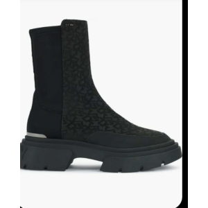 DKNY Fleming Block Heel Winter Booties - Black - Size 8.5US