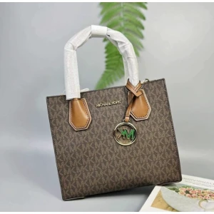 Michael Kors Signature Monogram Tote Bag - Brown