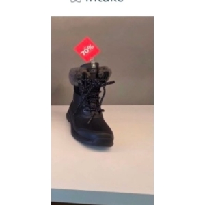 UGG Winter Boot with Faux Fur Trim - Black - Size 39 EU / 8 US