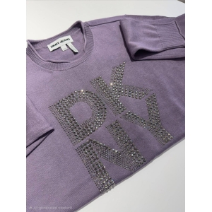 DKNY Logo Sweater - Lavender - Size XL
