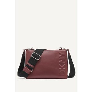 DKNY TINSLEY LOGO CROSSBODY/AGED WINE.