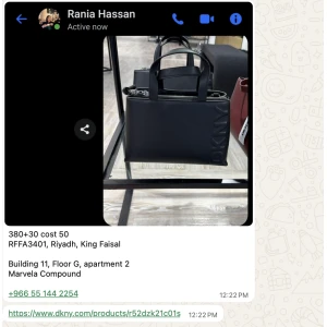 DKNY Mini Top Handle Tote Bag - Black