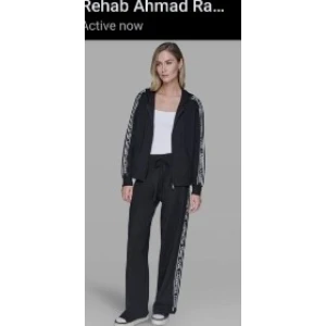 KARL LAGERFELD PARIS LOGO SWEATER PANT - Black - Size medium