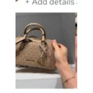 Michael Kors Monogram Satchel Bag - Beige/Tan Monogram