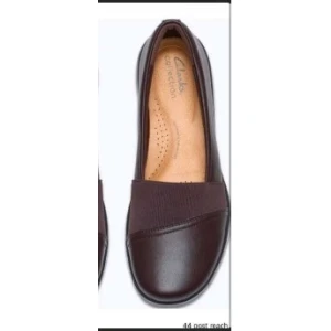 Clarks Women's Comfort Loafers - Dark Brown - Size 8.5