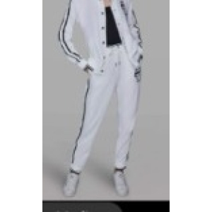 KARL LAGERFELD PARIS CHOUPETTE PATCH JOGGER - White - Size XL