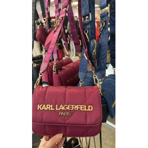 Karl Lagerfeld Red Gold Wr Crossbody Bag