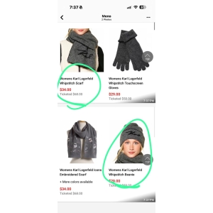 Karl Lagerfeld Scarf & Beanie