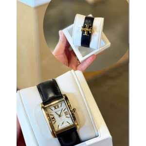 Tory Burch Classic Black Strip Watch