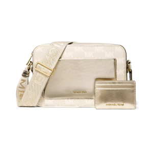 Michael Kors Maeve Small East-West Pocket Handbag with Cardholder - Gold - Size Small