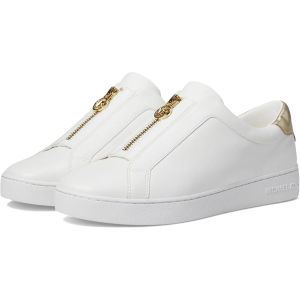 Michael Kors Keaton Zip Slip-On Sneakers - White - Size 8.5 US