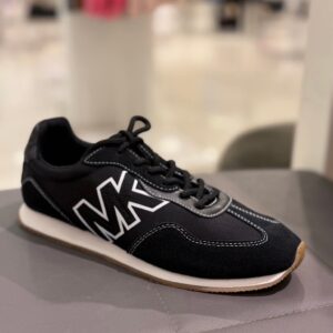 Michael Kors MK Logo Runner Sneaker - Black - Size 9 US