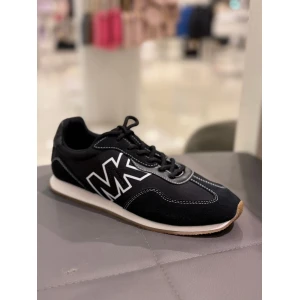 Michael Kors MK Logo Runner Sneaker - Black - Size 9 US