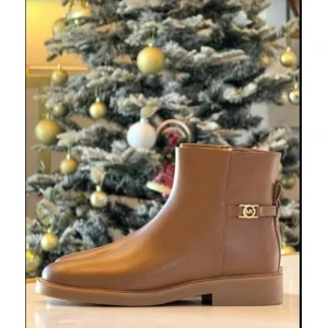 Michael Kors Mandy Block Heel Booties - Camel - Size 9 US