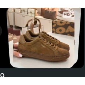 Coach High-Line Sneaker - Brown Suede - Size 5.5