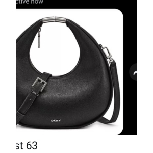 DKNY Margot Crescent Small Crossbody Bag - Black