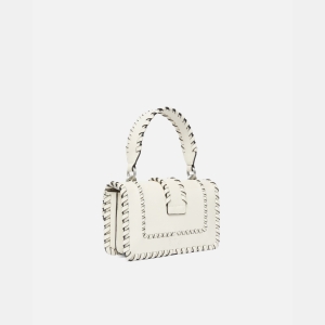 Pinko Leather Mini Love Bag - Creamy-White - Image 3