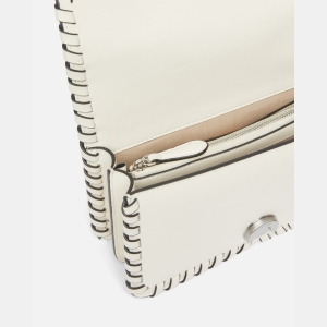 Pinko Leather Mini Love Bag - Creamy-White - Image 5
