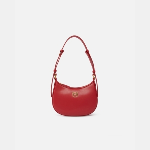 Pinko Half Moon baby leather shoulder bag