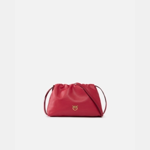 Pinko Small lather shoulder bag with drawstring