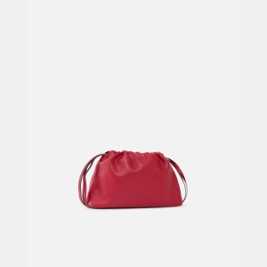 Pinko Small lather shoulder bag with drawstring - Red - Image 3