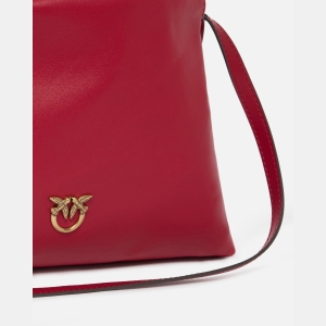 Pinko Small lather shoulder bag with drawstring - Red - Image 4