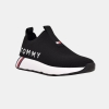 Tommy Hilfiger Aliah Knit Sporty Slip-On Sneakers - Black