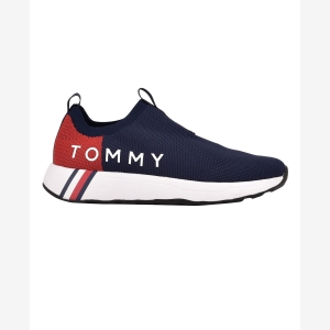Tommy Hilfiger Aliah Knit Sporty Slip-On Sneakers - Navy - Image 3