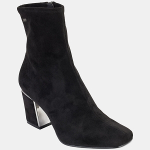 DKNY Women's Cavale Stretch Booties - Black Suede