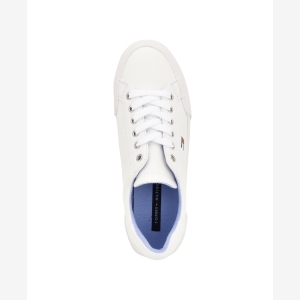 Tommy Hilfiger Lestiel Lace-Up Faux Leather Casual Sneakers - Image 9
