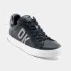 DKNY Women's Abeni Lace Up Low Top Sneakers - Black/ Dark Gunmetal