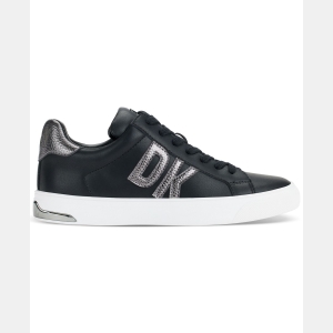 DKNY Women's Abeni Lace Up Low Top Sneakers - Pebble/Black - Image 7