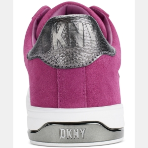 DKNY Women's Abeni Lace Up Low Top Sneakers - Berry - Image 4
