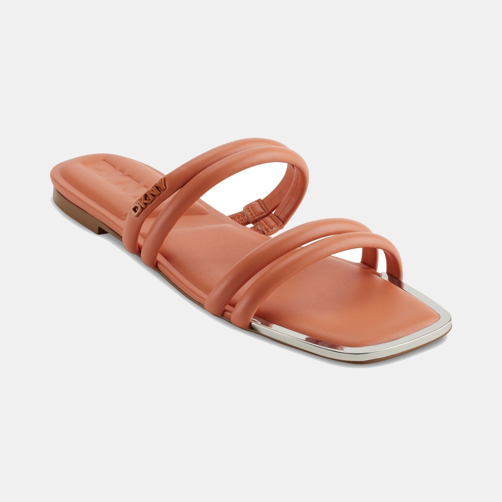 DKNY Women's Dee Strappy Slide Sandals - Terracota