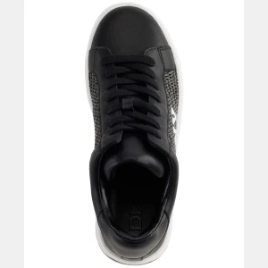DKNY Women's Abeni Arch Raffia Logo Low-Top Sneakers - Black - Image 5