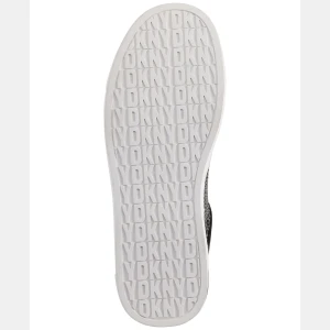 DKNY Women's Abeni Arch Raffia Logo Low-Top Sneakers - Black - Image 6