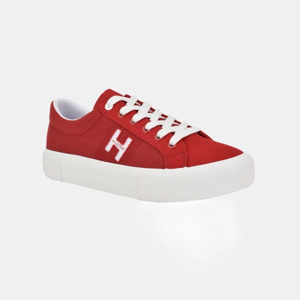 Tommy Hilfiger Women's Aconia Lace Up Sneakers - Medium Red