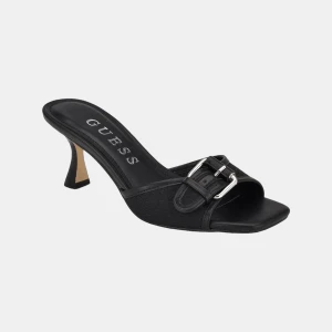 Women's Dista Slip-On Buckle Dress Sandals - Black/Black Logo