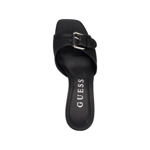 Women's Dista Slip-On Buckle Dress Sandals - Black/Black Logo - Image 5