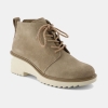 TOMS Women's Maude Suede Lace Up Booties - Tan/Beige