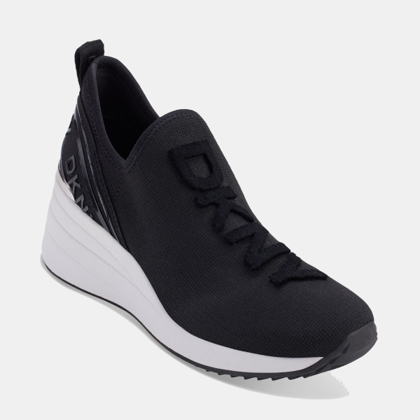 DKNY Women's Keeva Wedge Sneakers - Black