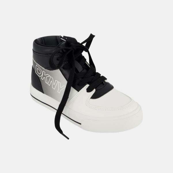 DKNY Little and Big Girls Amelia Alice High Top Sneaker