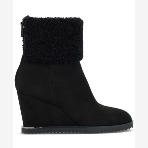 DKNY Women's Powell Wedge Booties - Black Suede - Image 3