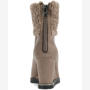 DKNY Women's Powell Wedge Booties - Black Suede - Image 8