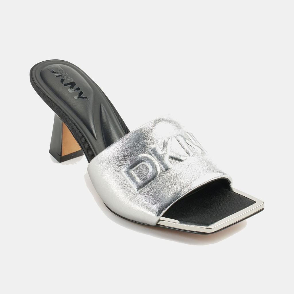 DKNY Women's Keke Slip On Sandals - Silver