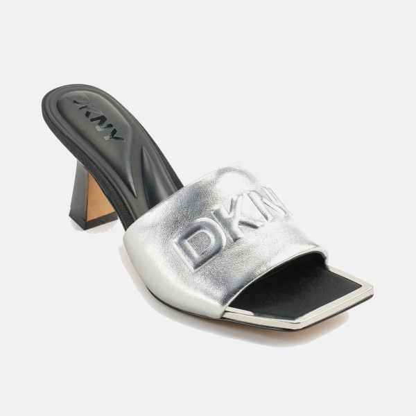DKNY Women's Keke Slip On Sandals - Silver
